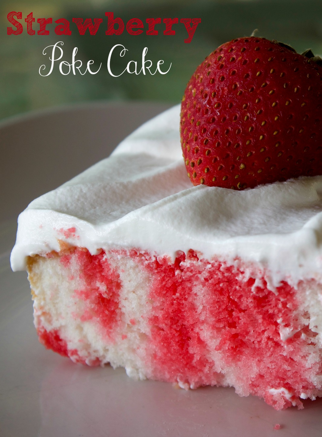 strawberry poke cake 