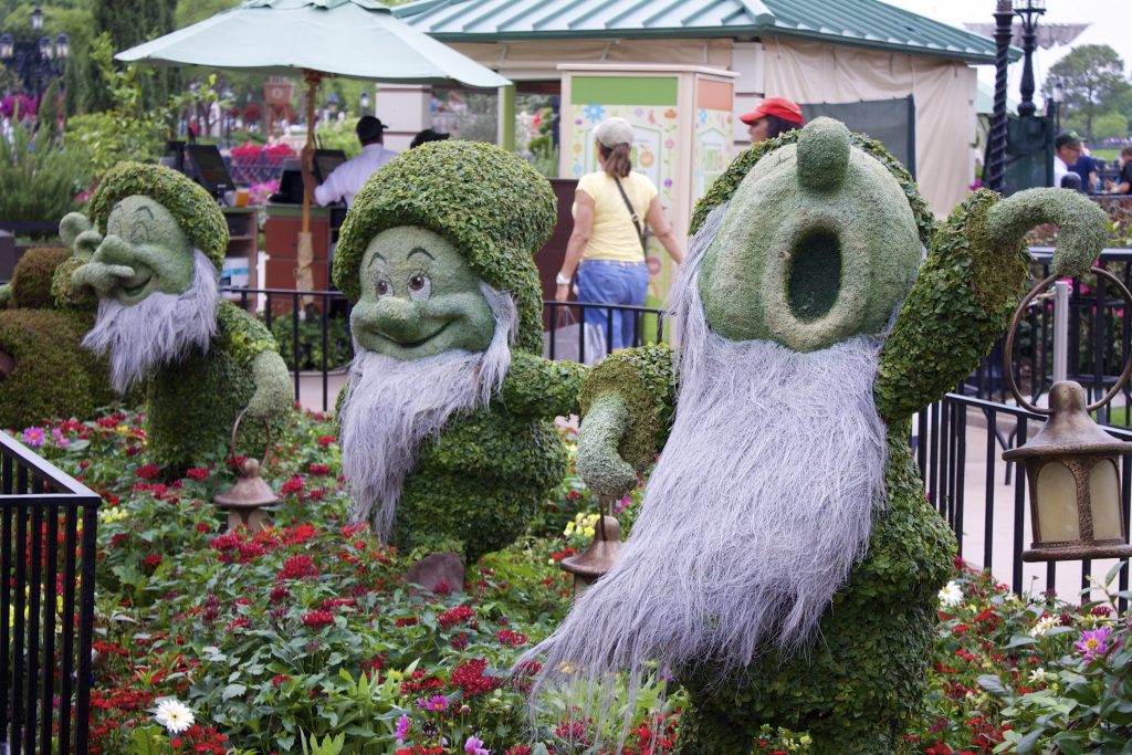 Epcot Flower and Garden Festival -seven dwarfs