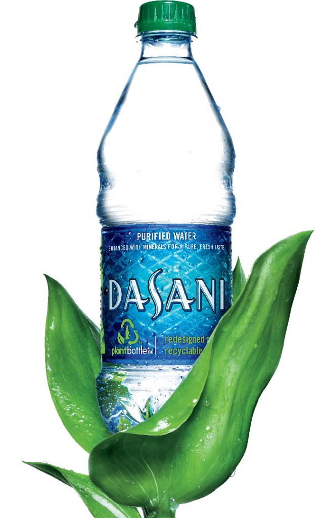 dasani green capped bottles 