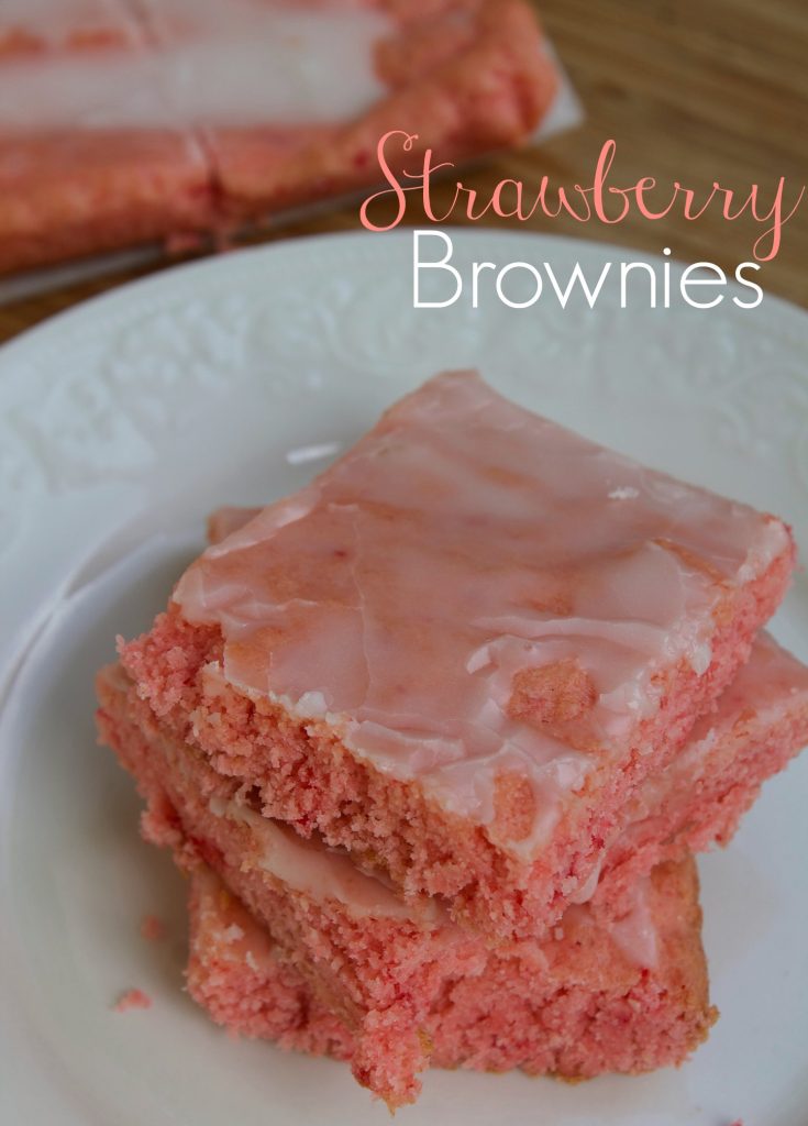 Strawberry Brownies 