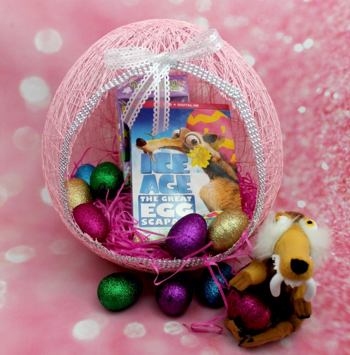 Easter Egg Balloon Yarn Basket DIY 