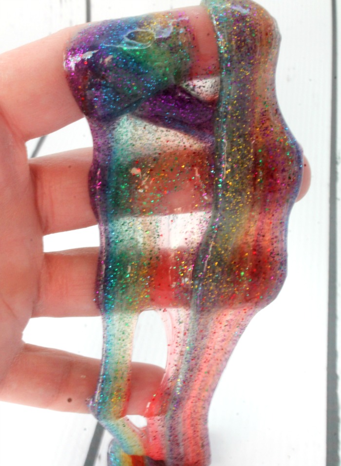 Rainbow Glitter Slime Recipe without Borax 