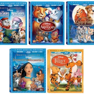 disney classic movies on blu-ray, Pocahontas, Pocahontas II on Blu-ray, The Rescuers