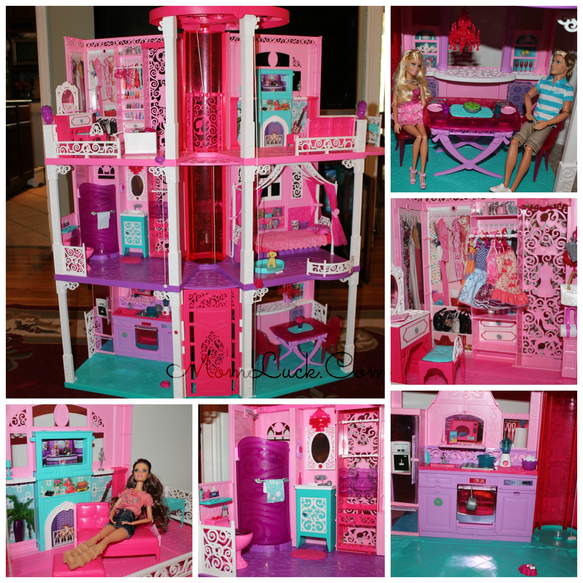 light up barbie house
