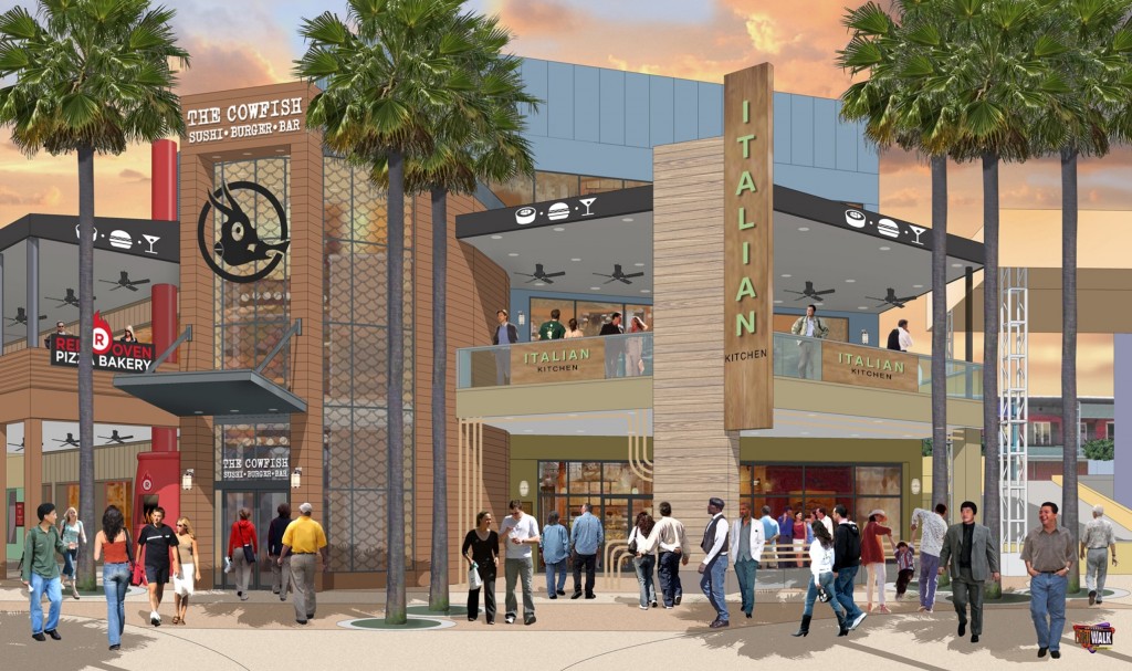 Universal CityWalk - The Cowfish  and Italian Kitchen Concept Rendering