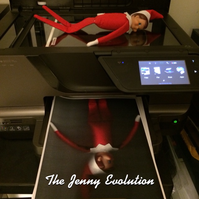 elf on the shelf making photo copies 