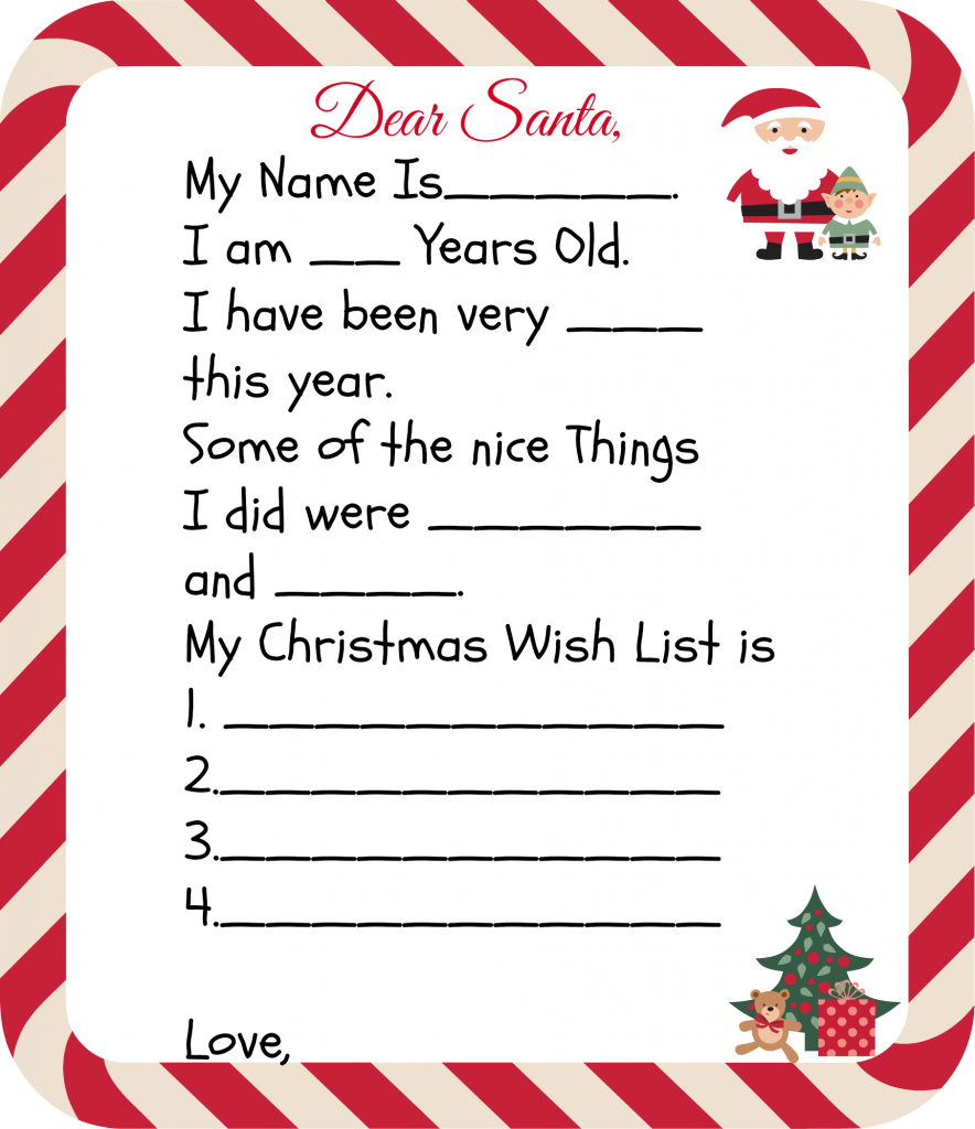 Secret Santa Letter Template