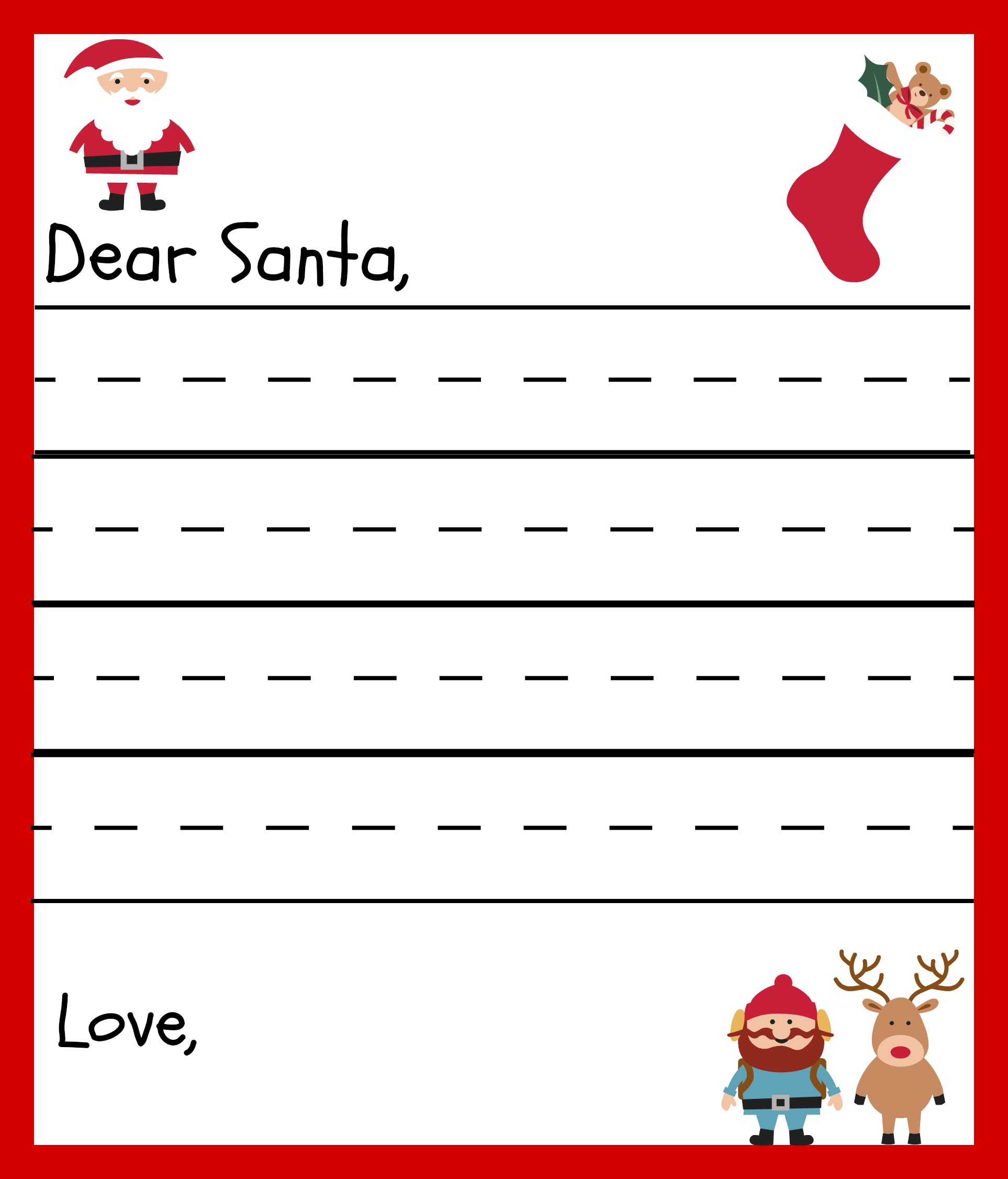 printable Santa letter 