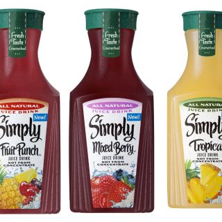 the new Simply Juice Fruit Drinks