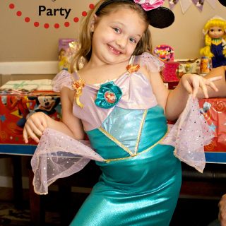 how to host a disney side party-ariel costume for girls