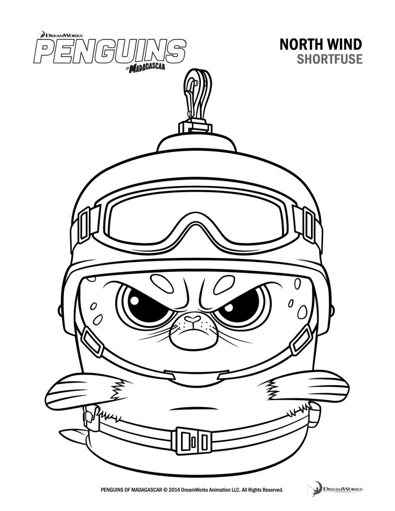Penguins Of Madagascar-coloring pages 