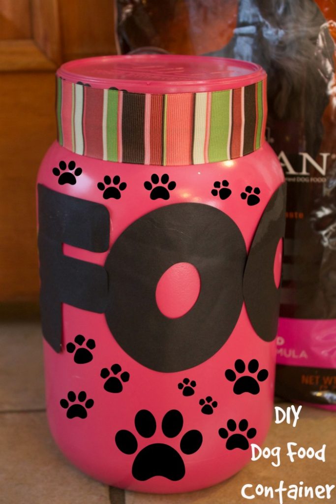 diy dog food container-pink dog food container 