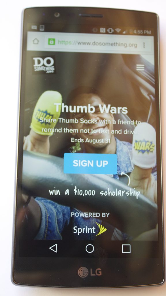 thumb wars campaign 