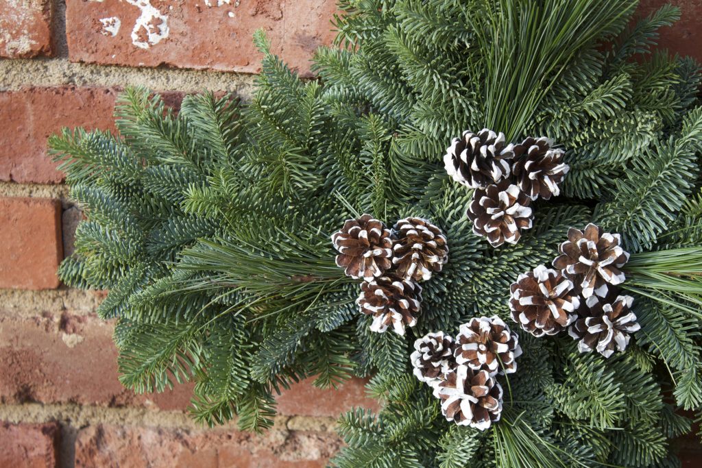 cross wreath for Christmas 