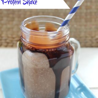 Healthy Homemade Chocolate Peanut Butter Protein Shakes Made without Protein Powder
