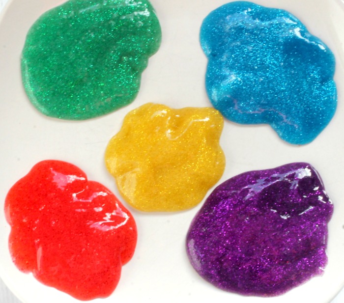 Multicolored Glitter Slime without Borax