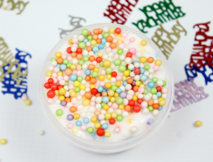 Birthday Cake Confetti Slime