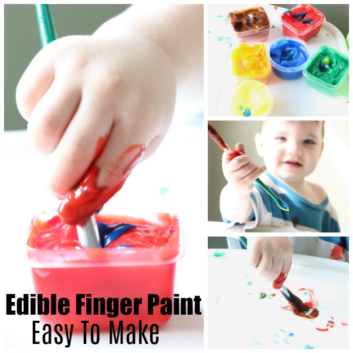 edible finger paint for toddlers 