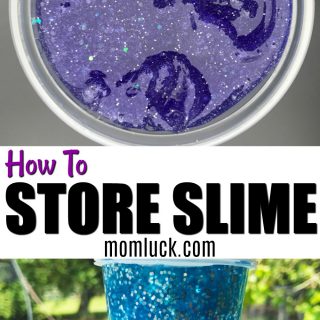 how to store slime mixtures