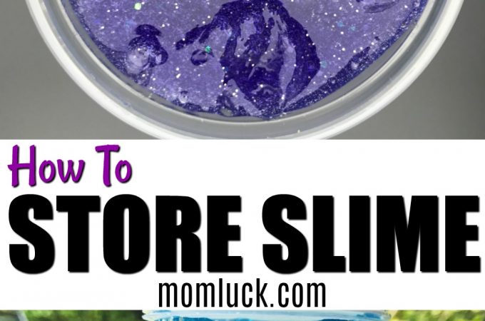how to store slime mixtures