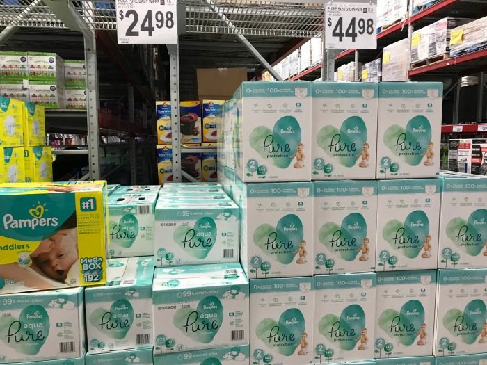 Pampers Pure at Sam's Club 